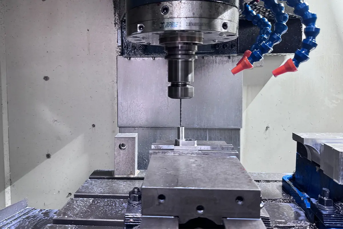3 axis CNC machining: precision milling and drilling with X, Y, Z movement