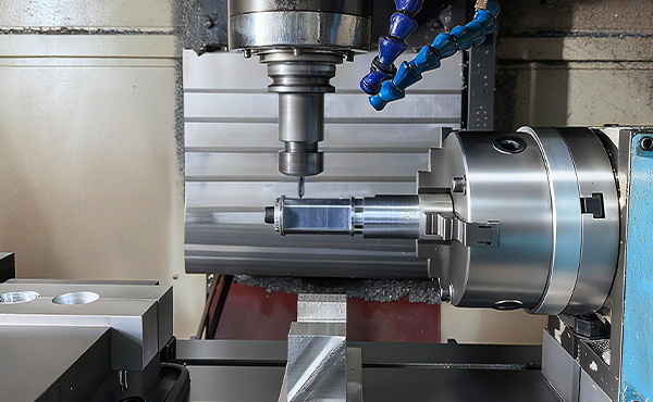 4-axis CNC machine for precision milling with rotary motion