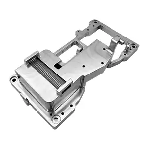 3-axis CNC machined linear slide body with steps and slots