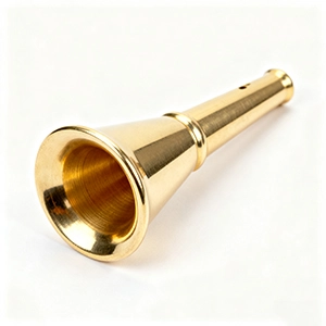 Brass CNC machined bushing with reamed inner bore