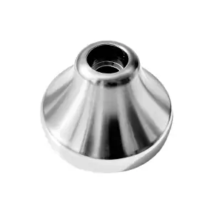CNC machined tapered nozzle with smooth conical finish