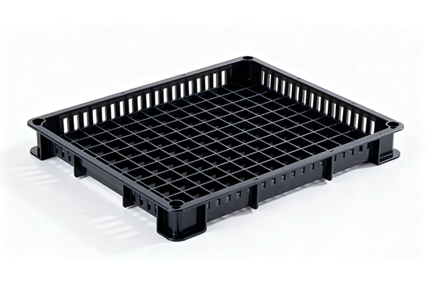 ESD acetal machining tray for electronics handling (3:2)