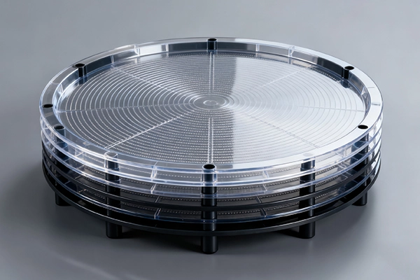 ESD-safe polycarbonate tooling tray (3:2)