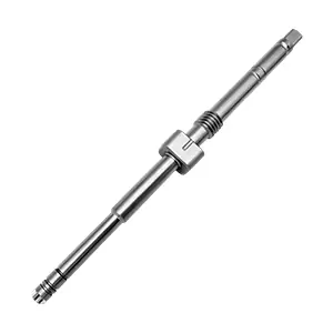 Swiss CNC machining Aerospace Components with precision long shaft parts manufactured for high accuracy aerospace applications