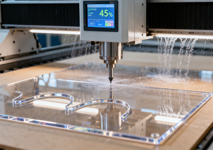 Acrylic CNC turning/mill-turn for lenses and clear cylinders