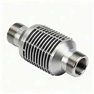 CNC machined alloy heat exchanger with enhanced durability and efficient performance.