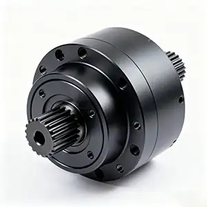 Cylindrical hard anodized CNC adapter with precise threading and hard-wearing finish.
