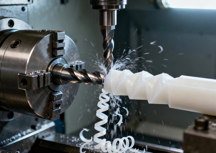 PE machining: wear parts, smooth finish, chemical resistance