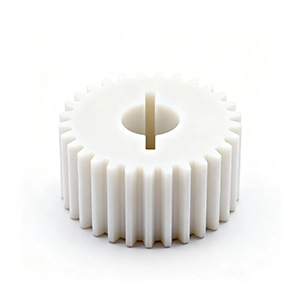 PEEK gear CNC machined part