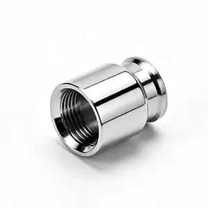 Polished cylindrical CNC component with smooth, shiny surface.
