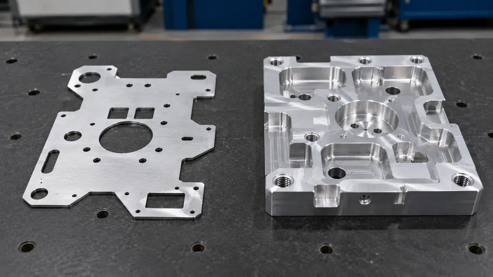 aluminum laser cutting vs CNC milling comparison