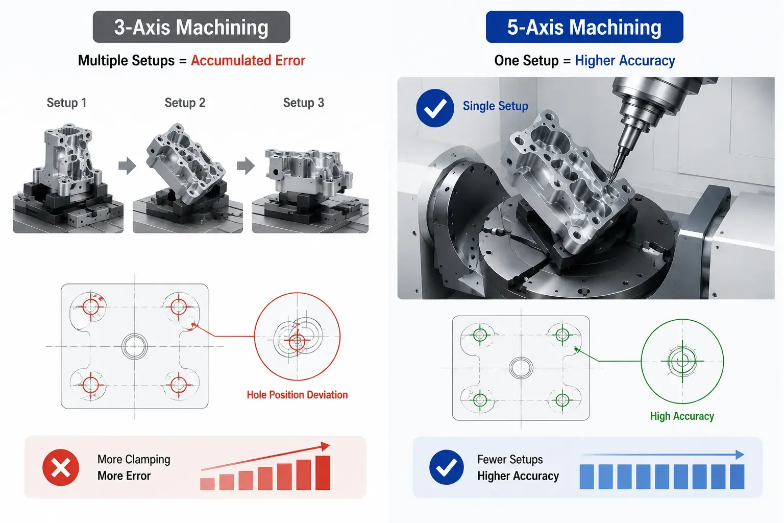 Higher Machining Accuracy
