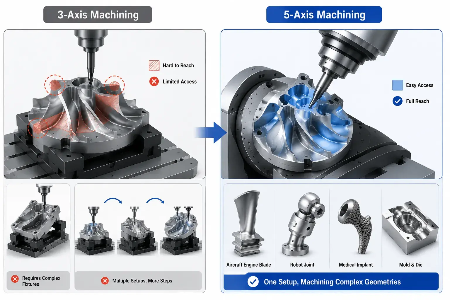 Machine More Complex Geometries