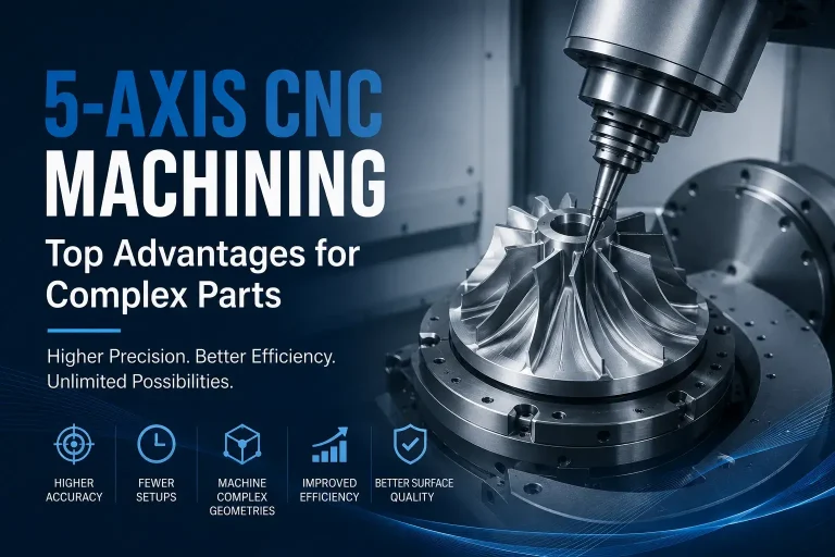 5-axis CNC machining advantages graphic Top Advantages of 5-Axis CNC Machining for Complex Parts