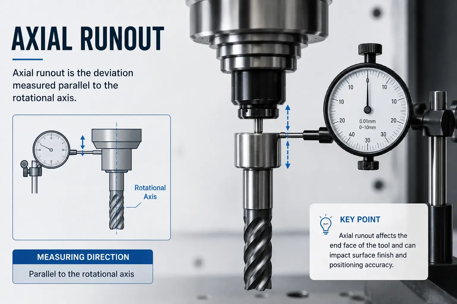 Axial runout
