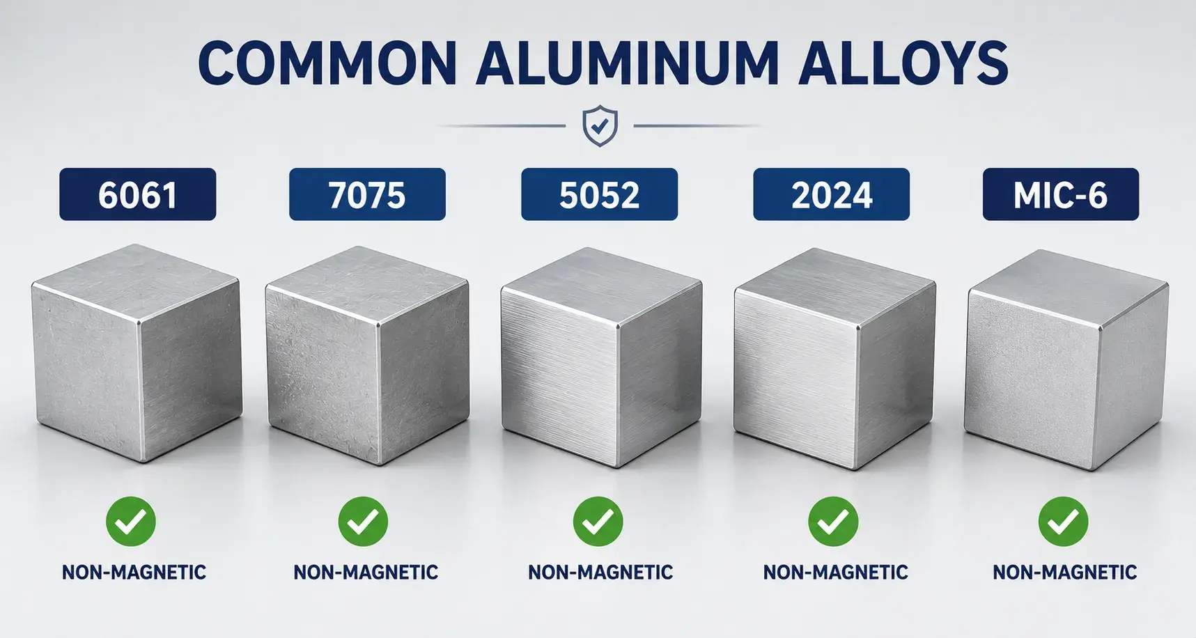 Common aluminum alloys comparison chart