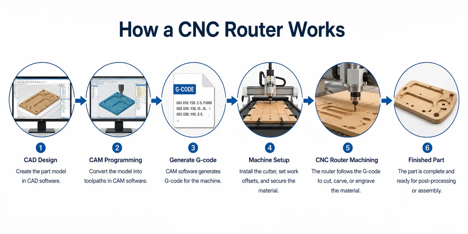 How a CNC router works