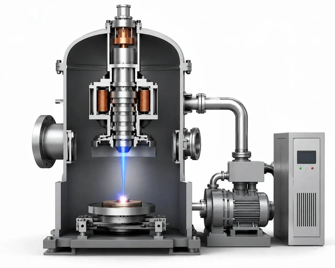 Industrial vacuum chamber system diagram