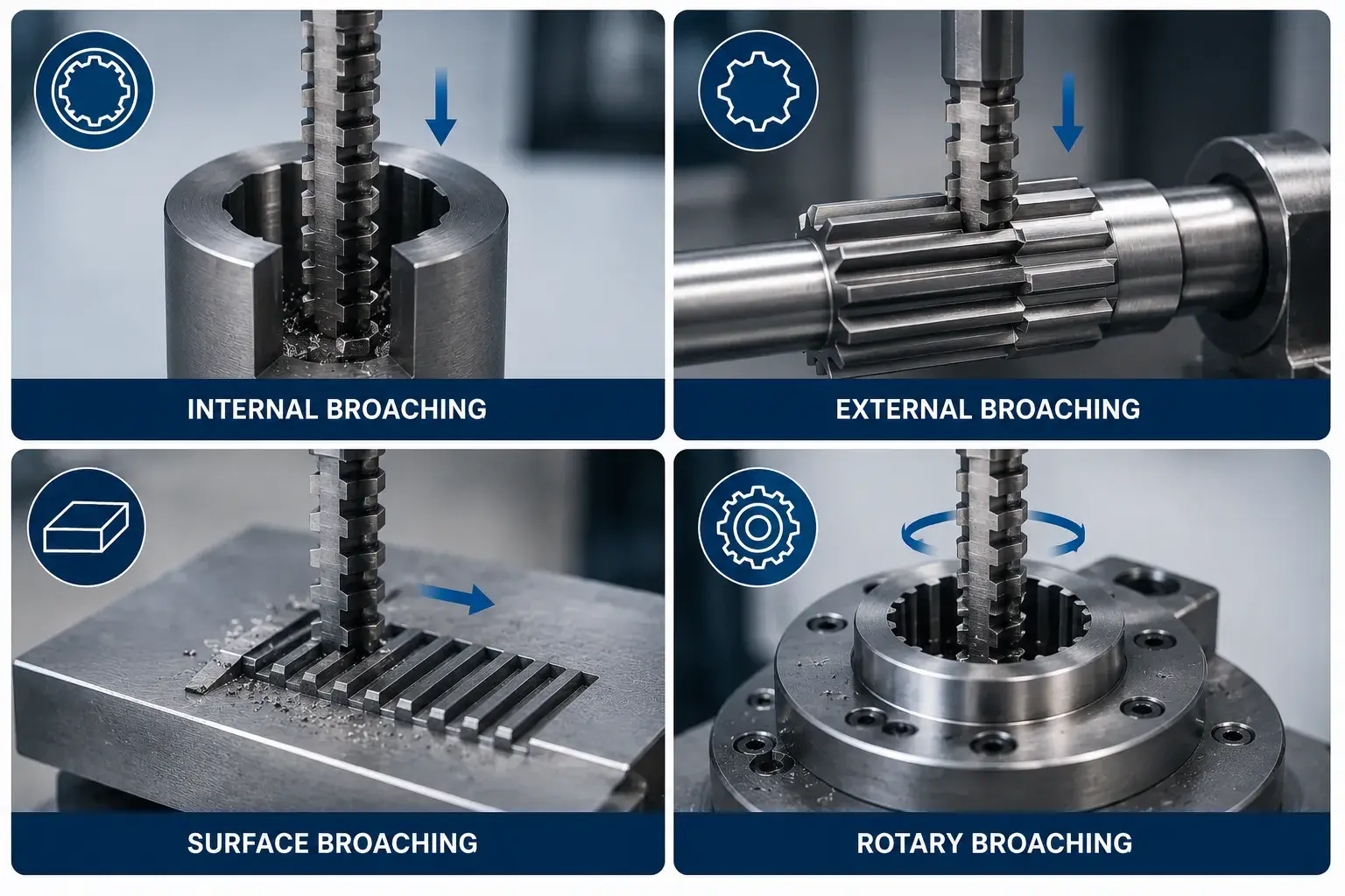 Main Types of Broaching Machining