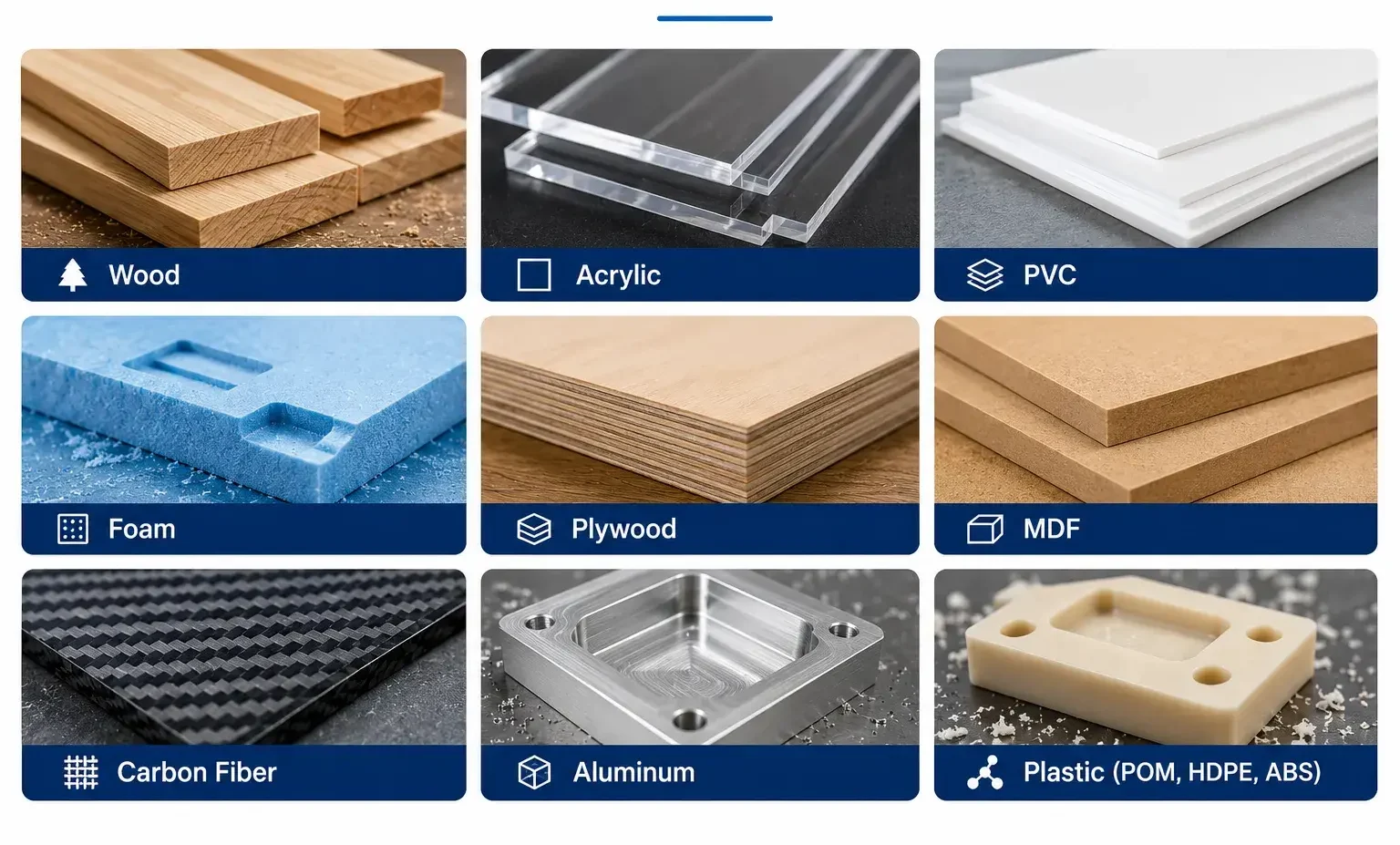 Materials for CNC Routing Applications