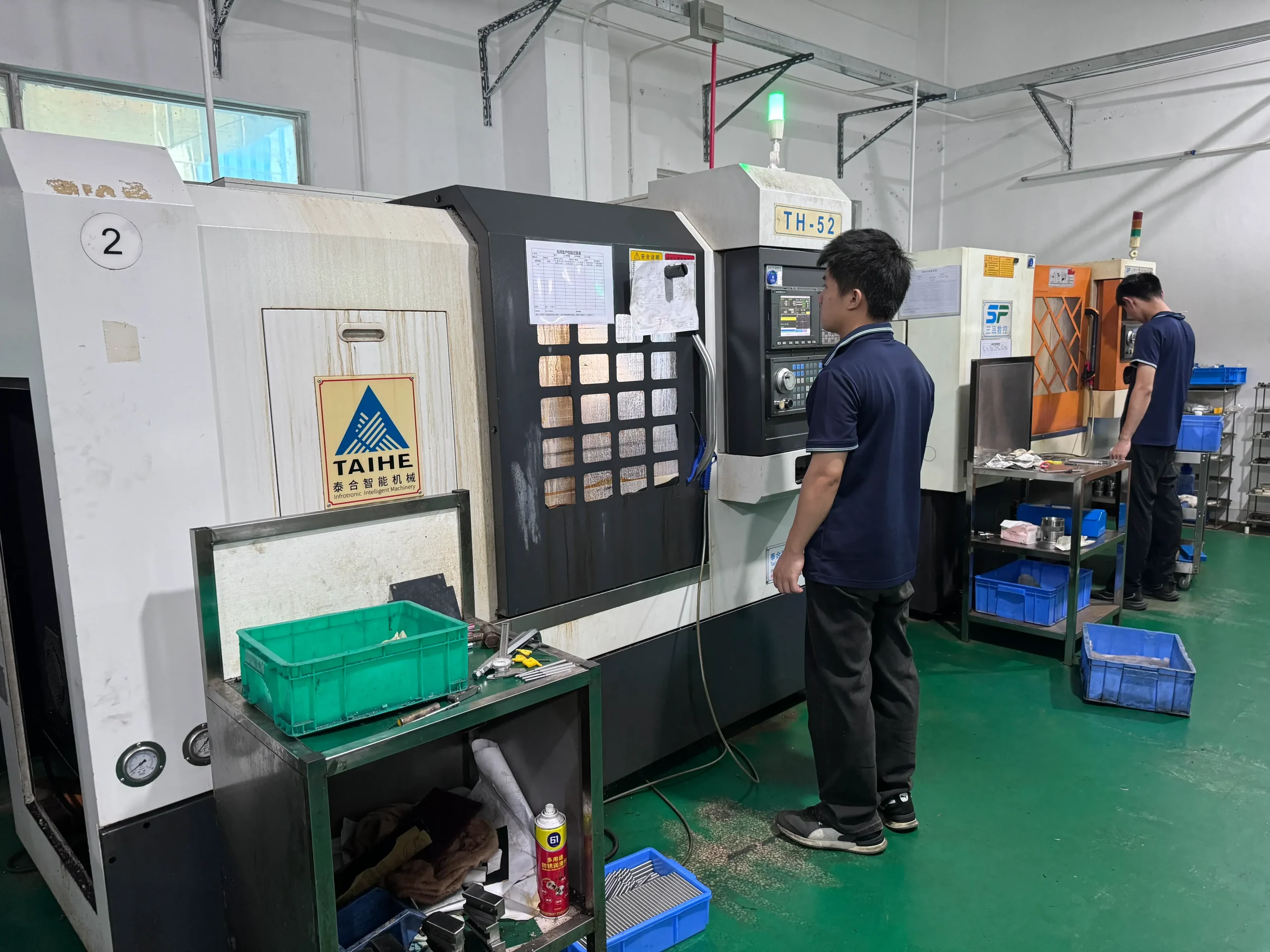 Swiss-type lathe workshop