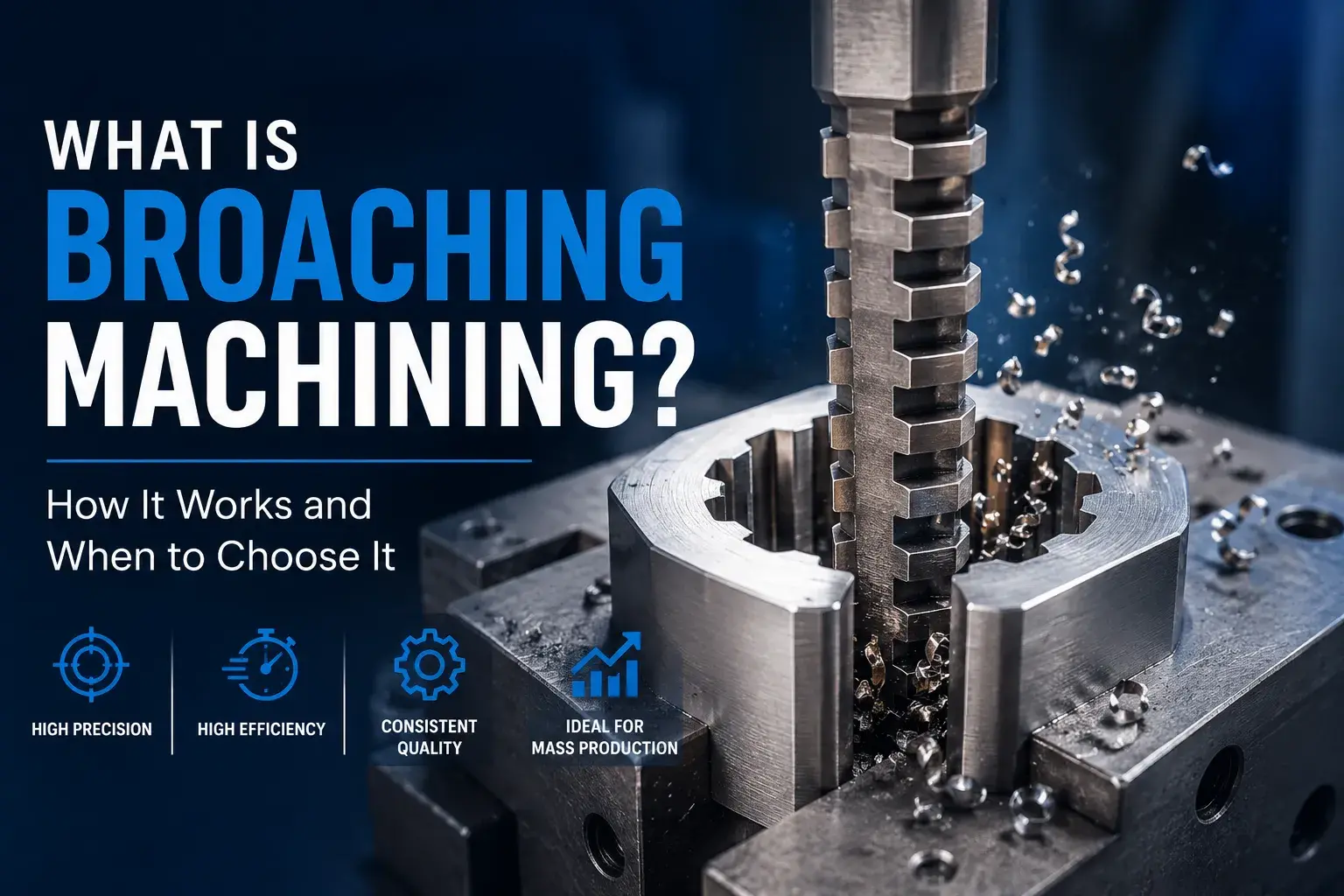 What is broaching machining