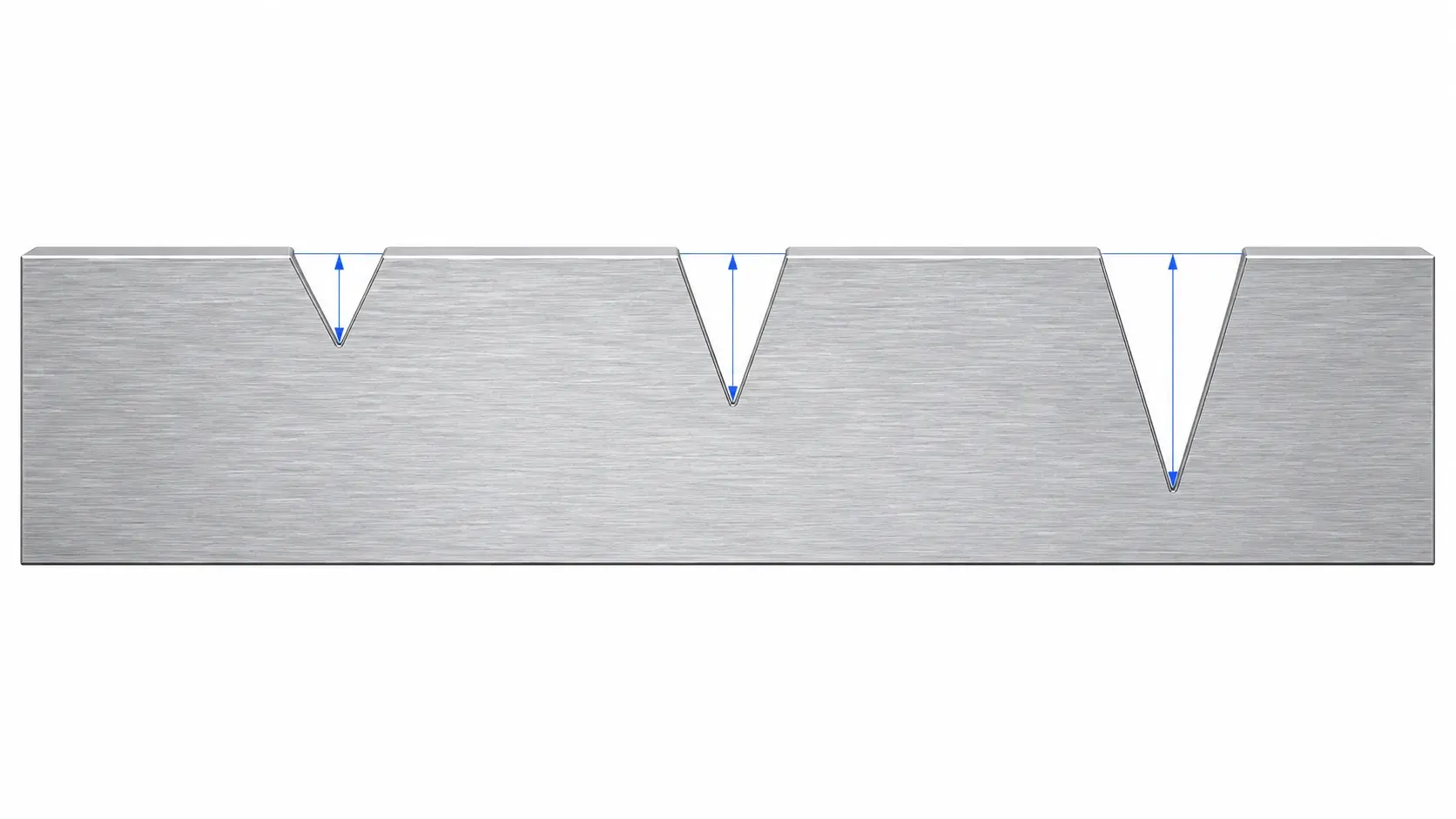 Comparison of shallow and deep CNC engraving on metal