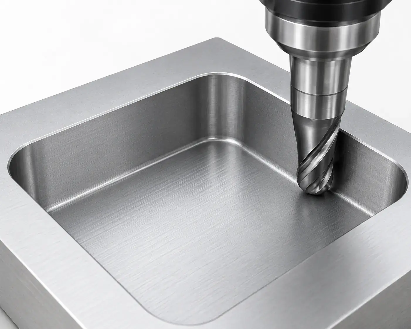 Proper internal corner radius design for CNC machined aluminum parts