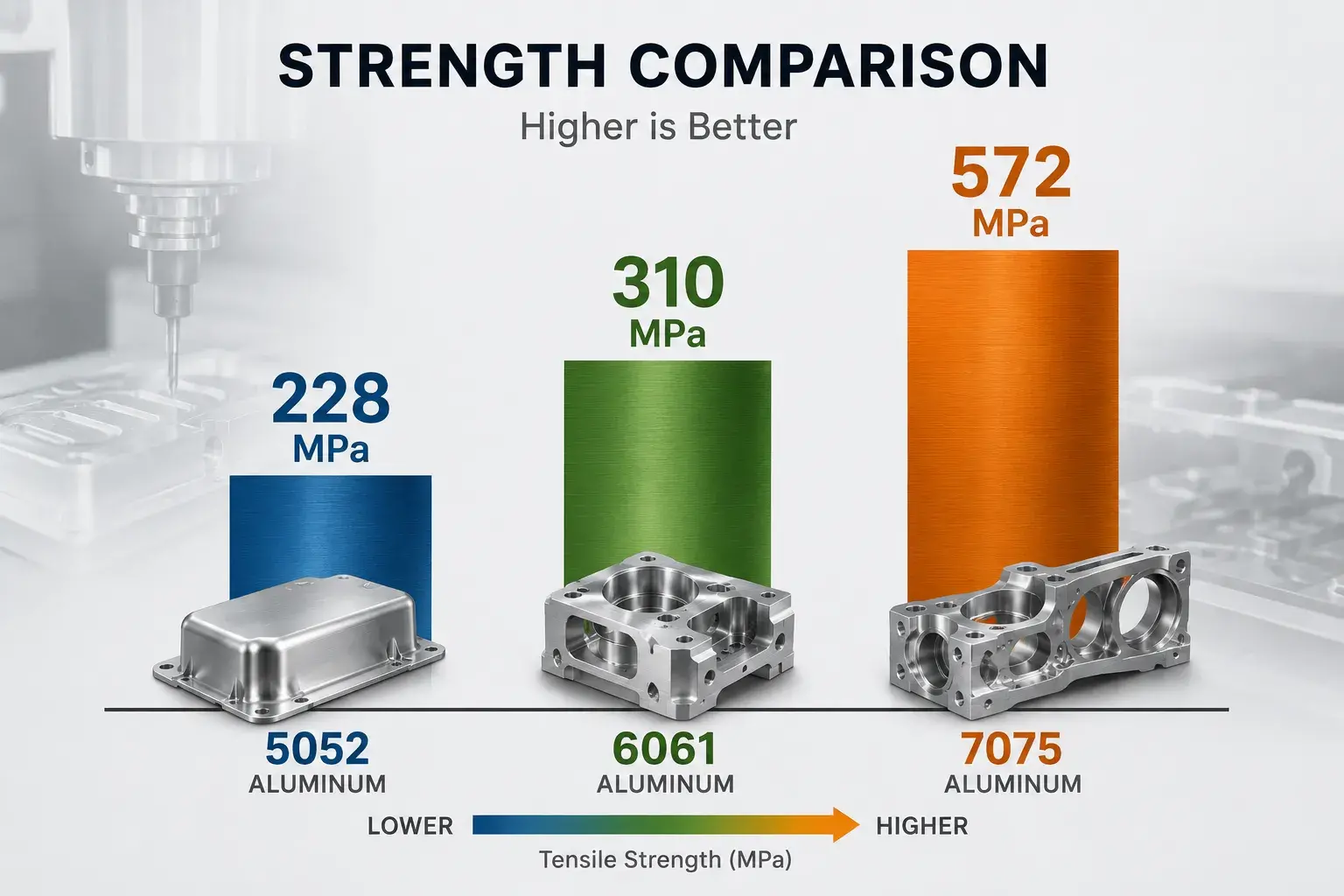 Strength comparison of aluminum alloys