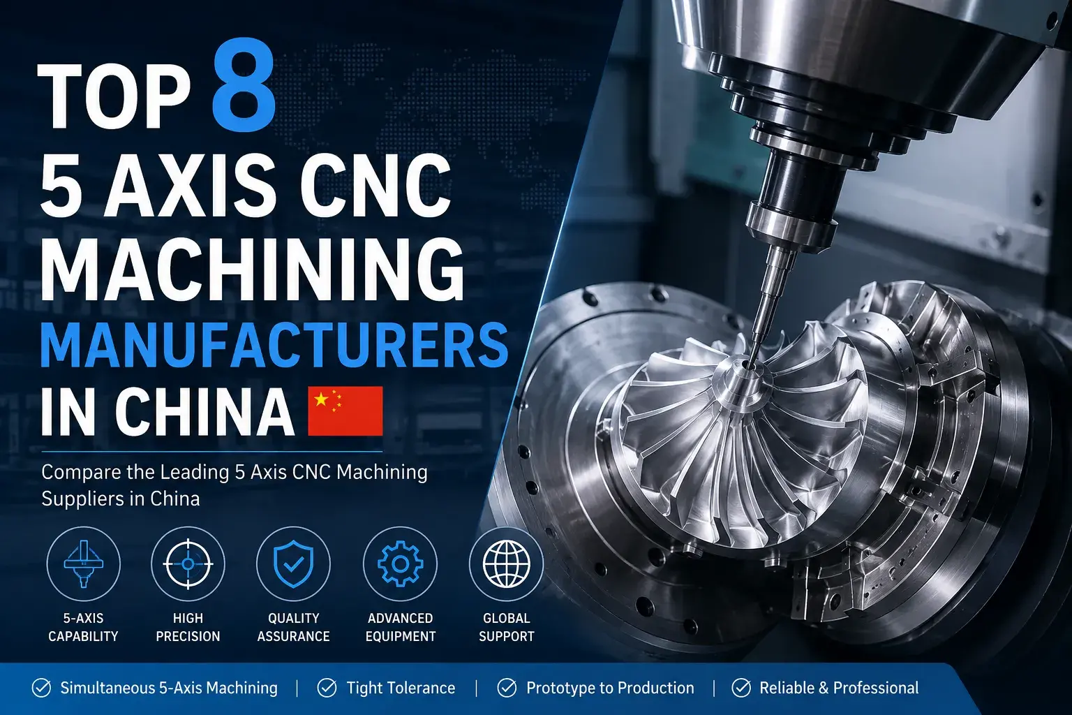 Top 8 5 Axis CNC Machining Manufacturers in China