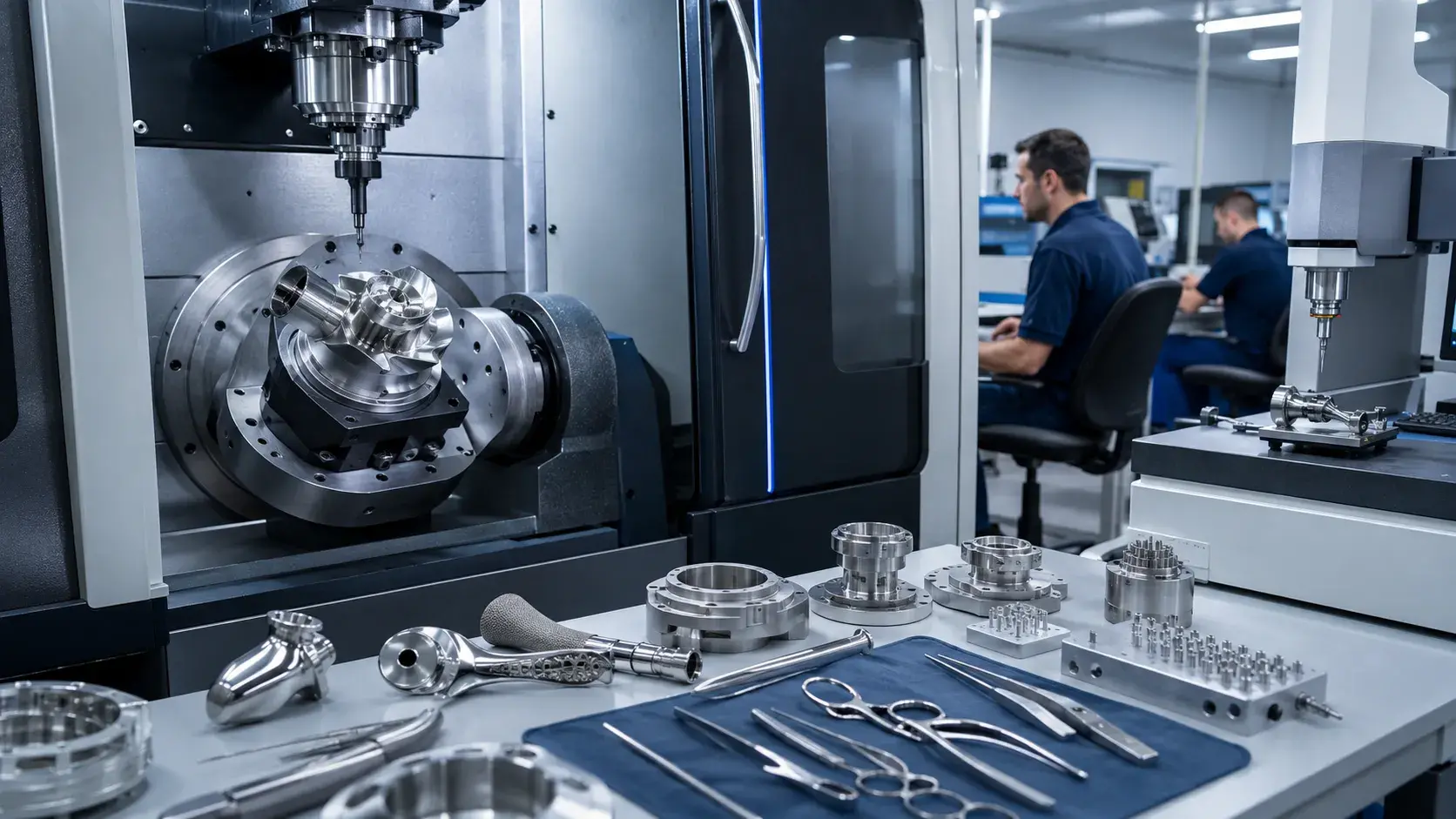 5 axis CNC machining and Swiss machining for medical parts