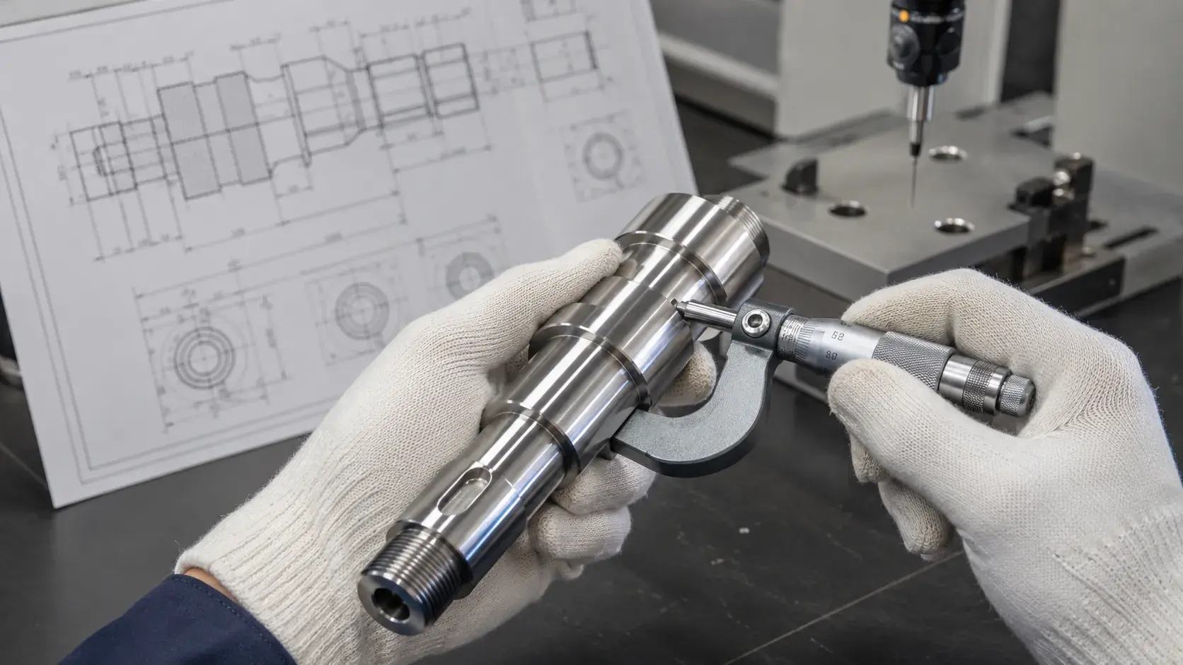 CNC machining tolerance measurement of precision parts