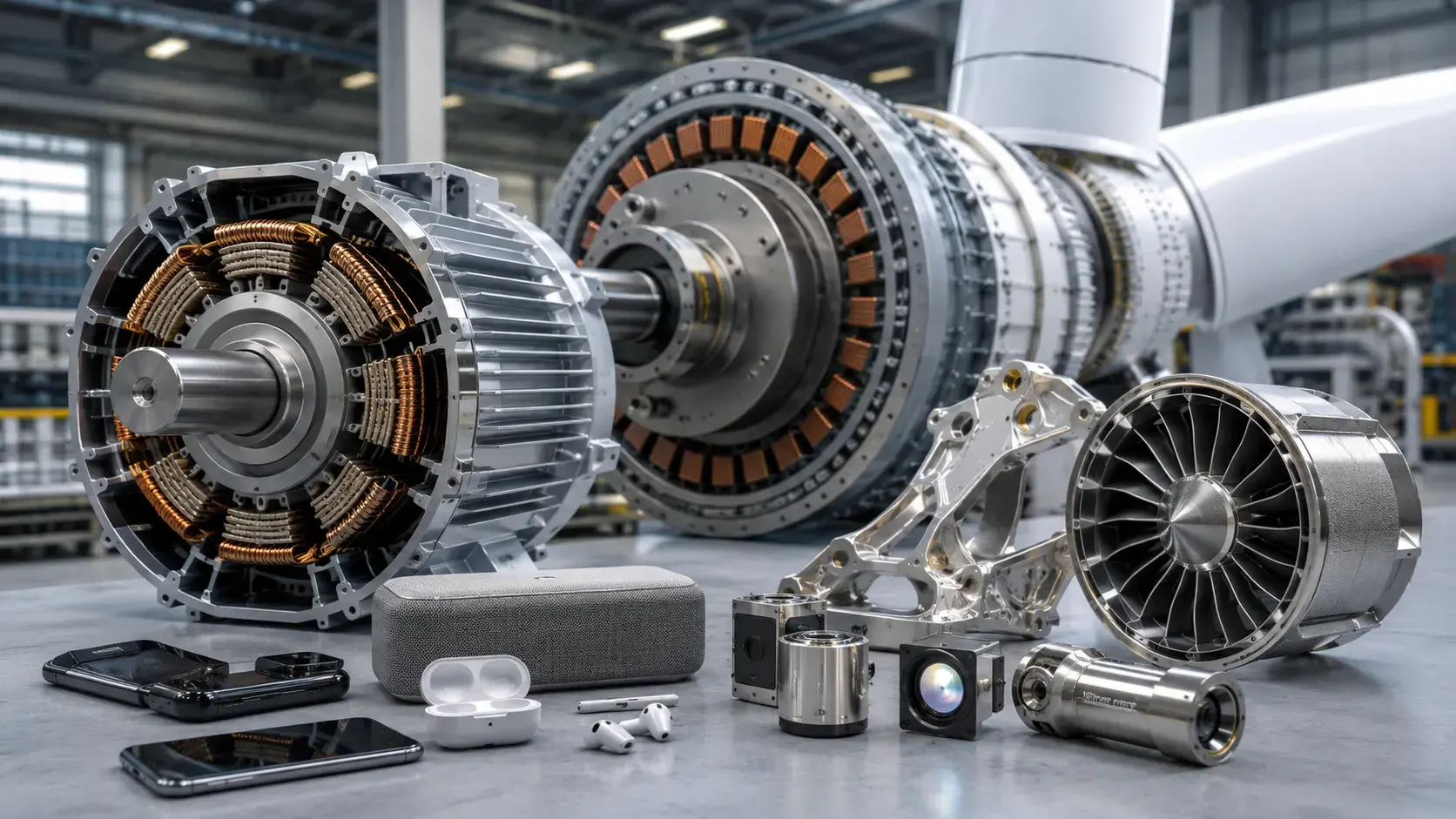 industrial applications of rare earth metals in electric vehicles electronics and aerospace