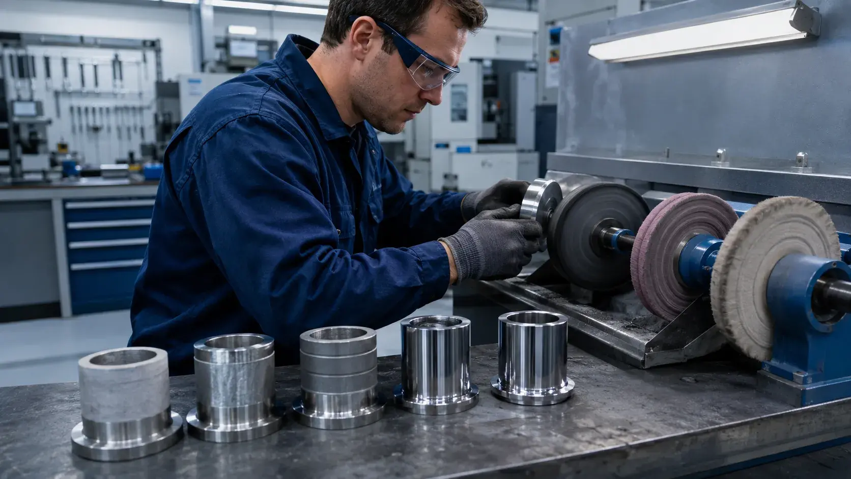 mechanical polishing process for stainless steel CNC parts