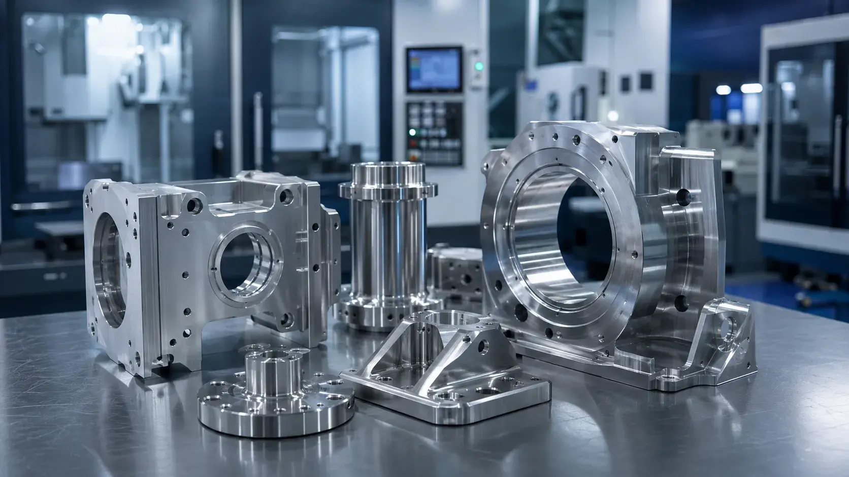 polished stainless steel CNC machined parts with mirror finish