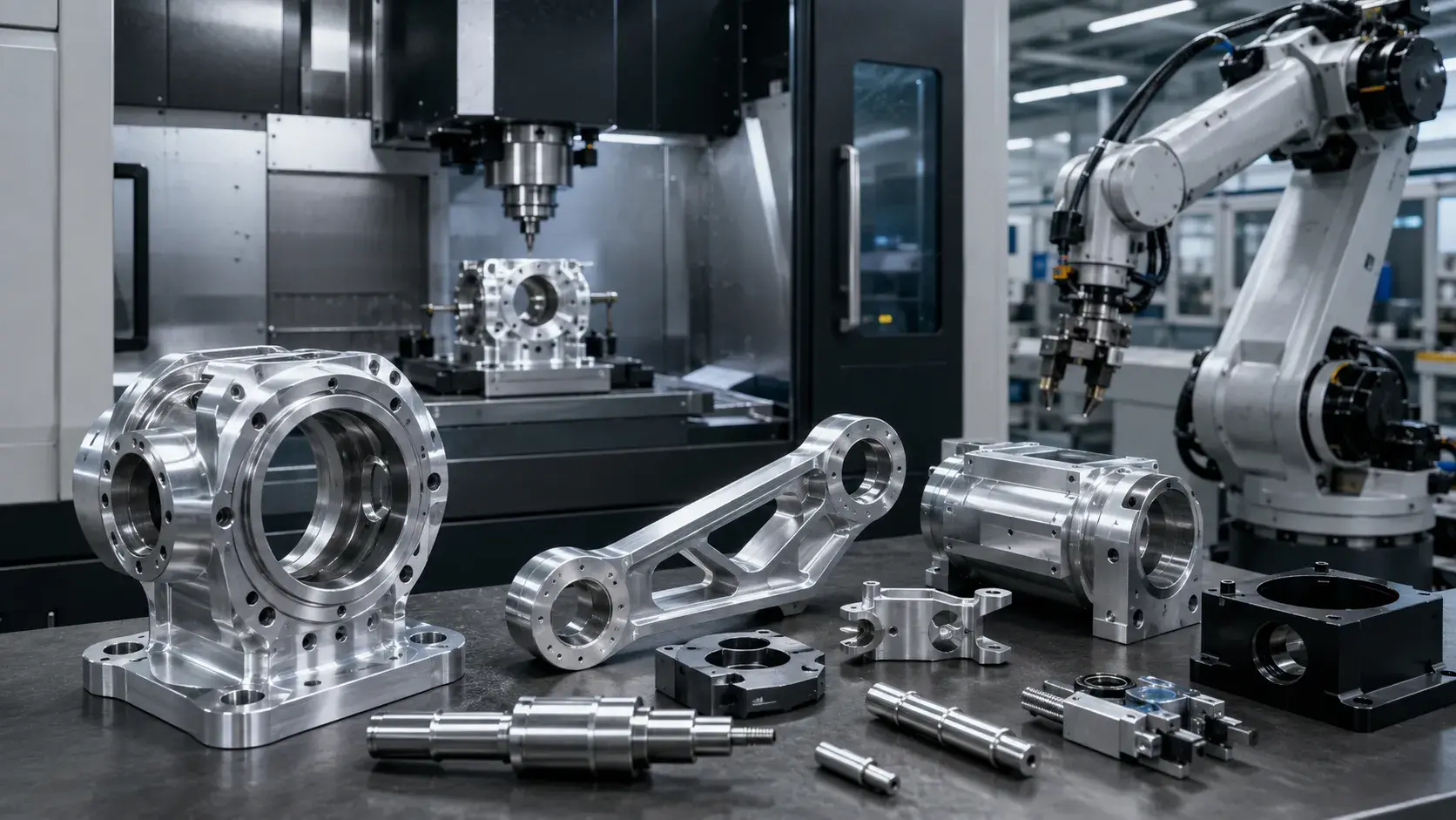 precision CNC machining for robot parts