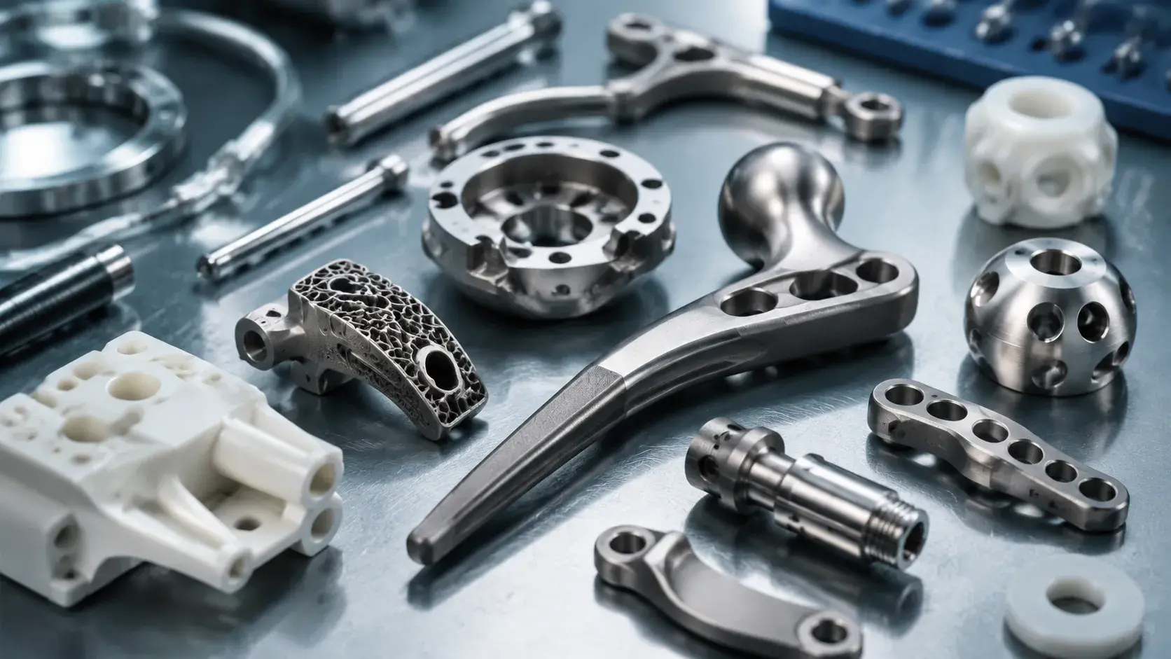 Titanium CNC machined medical components