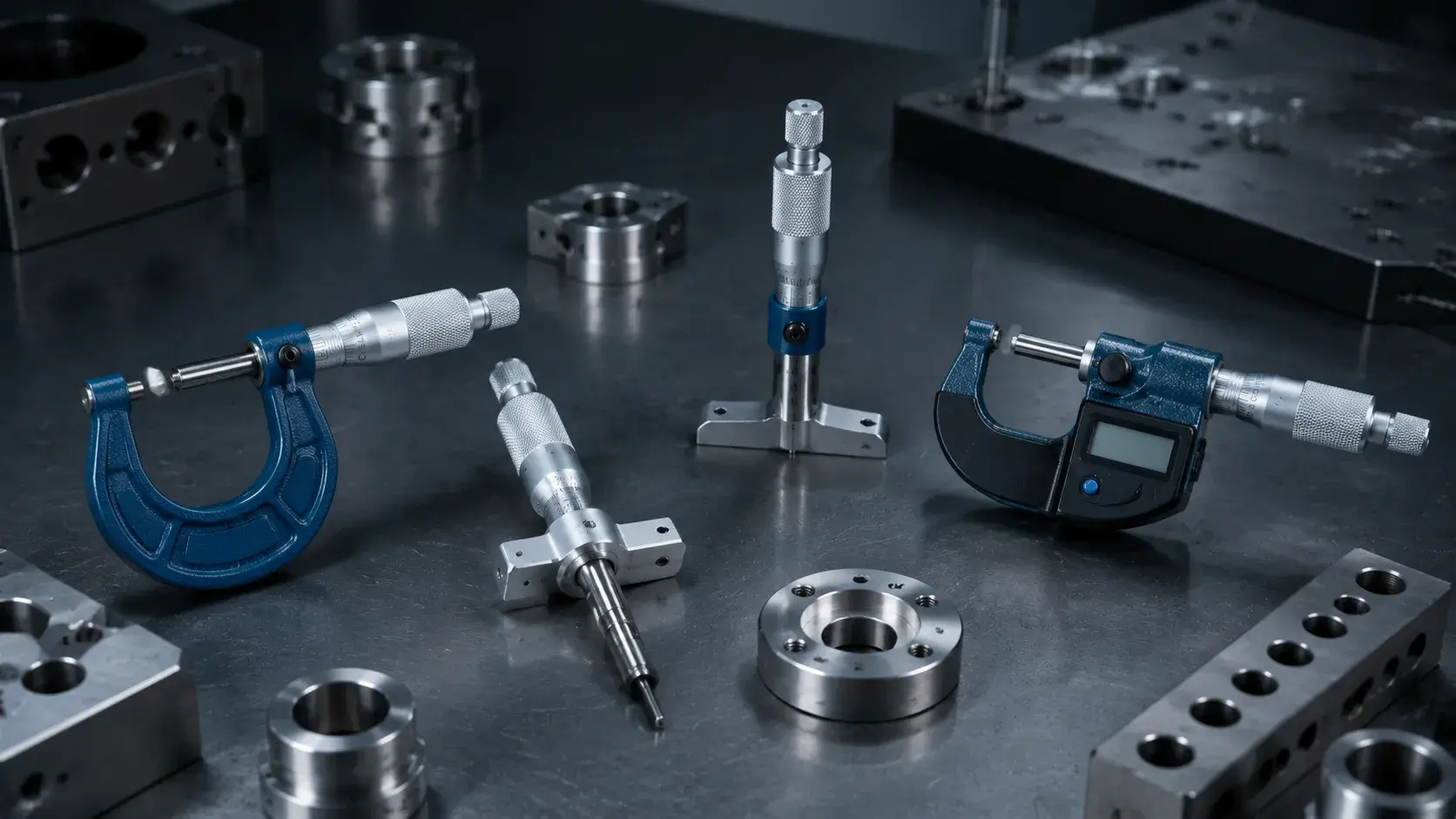 Different types of micrometers used in CNC machining