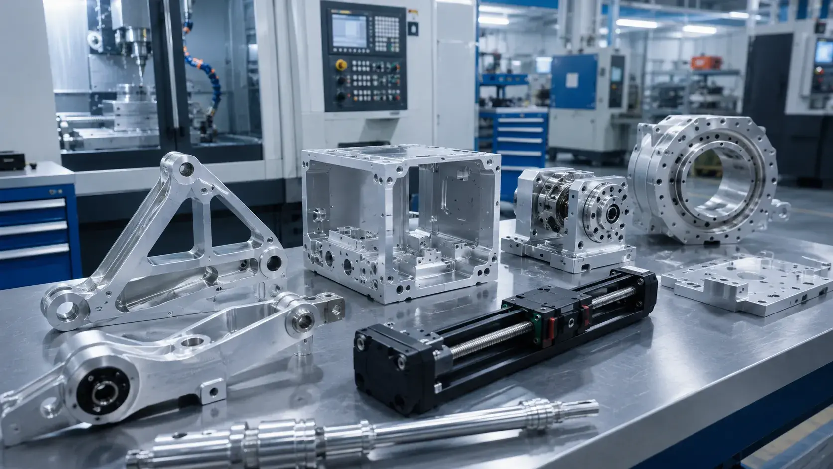 CNC machined components with fastener applications