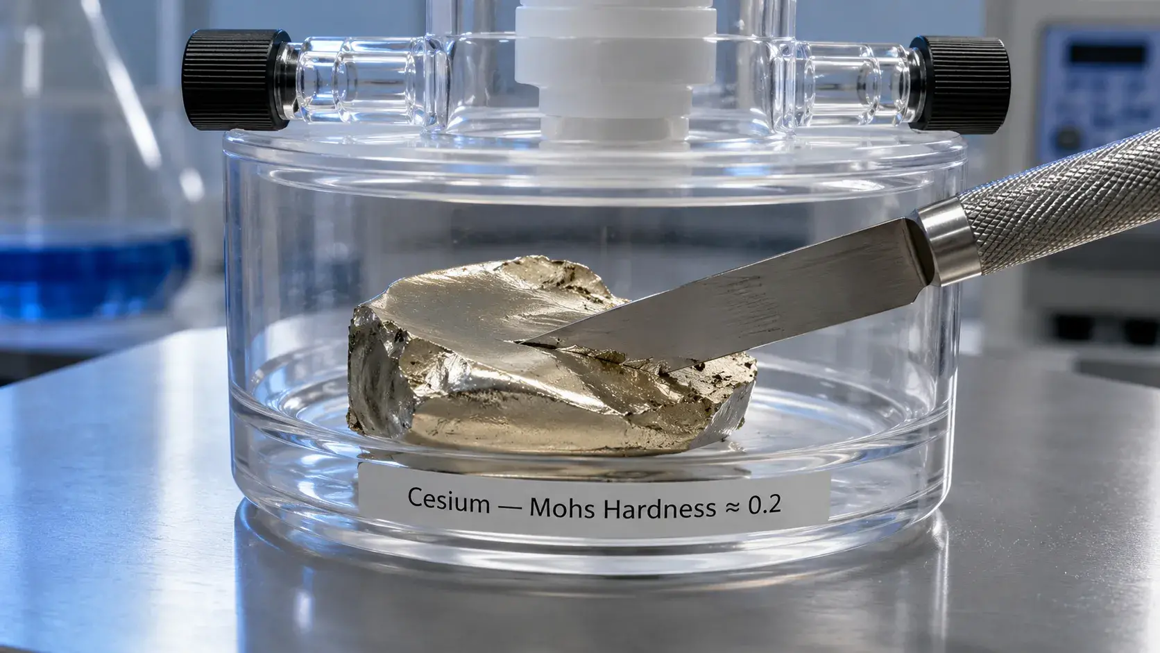 Cesium Mohs hardness 0.2