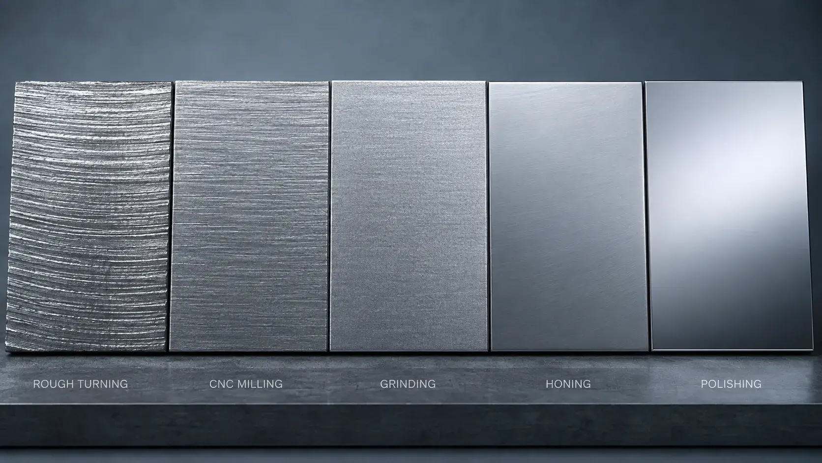 Machining surface finish comparison