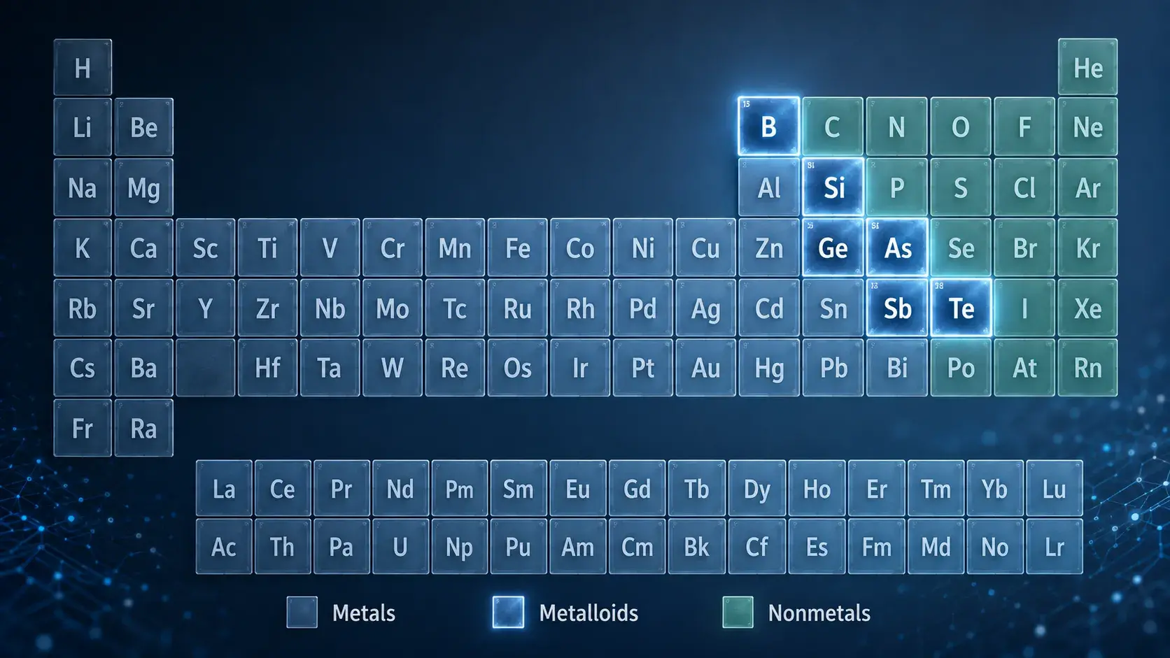 Metalloids on the Periodic Table