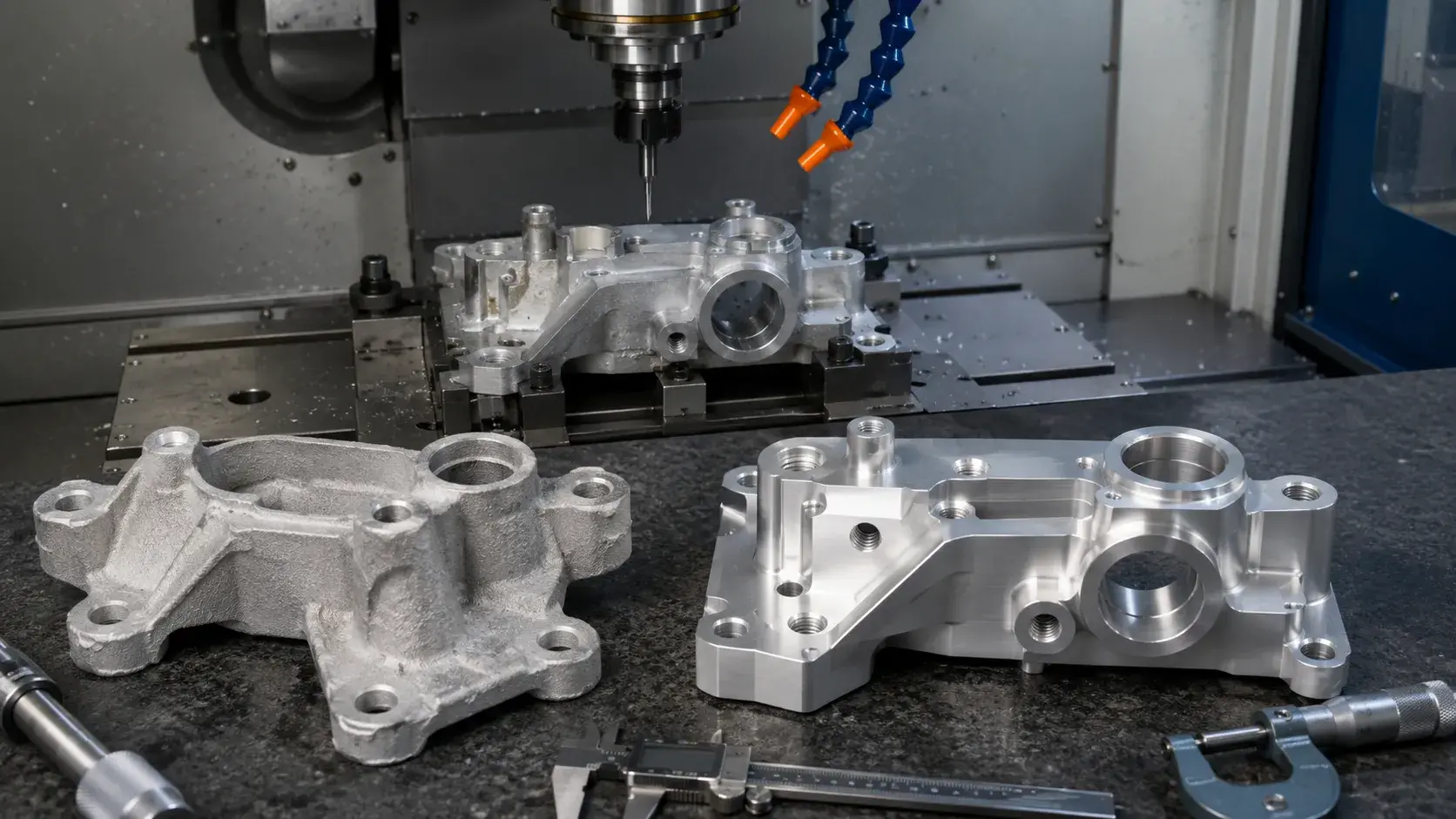 Plaster Cast Part with CNC Machining