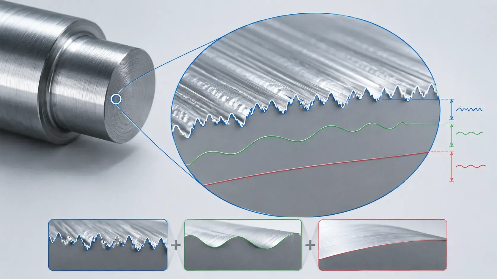 Surface roughness, waviness and lay diagram