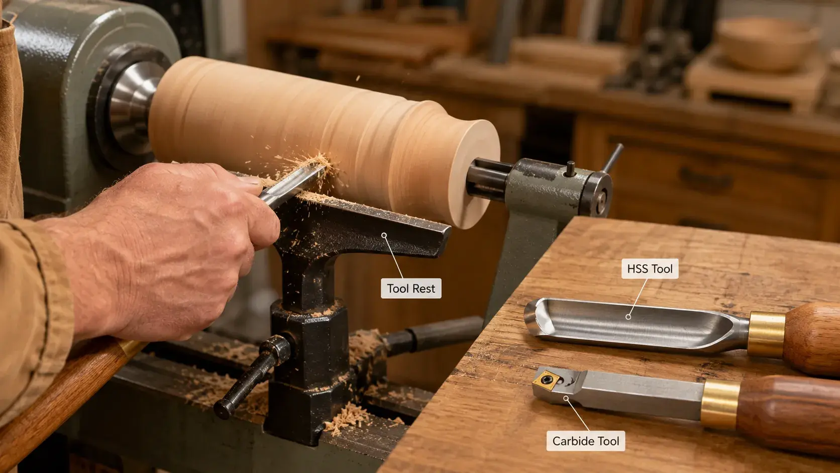 Wood Lathe Turning Tools