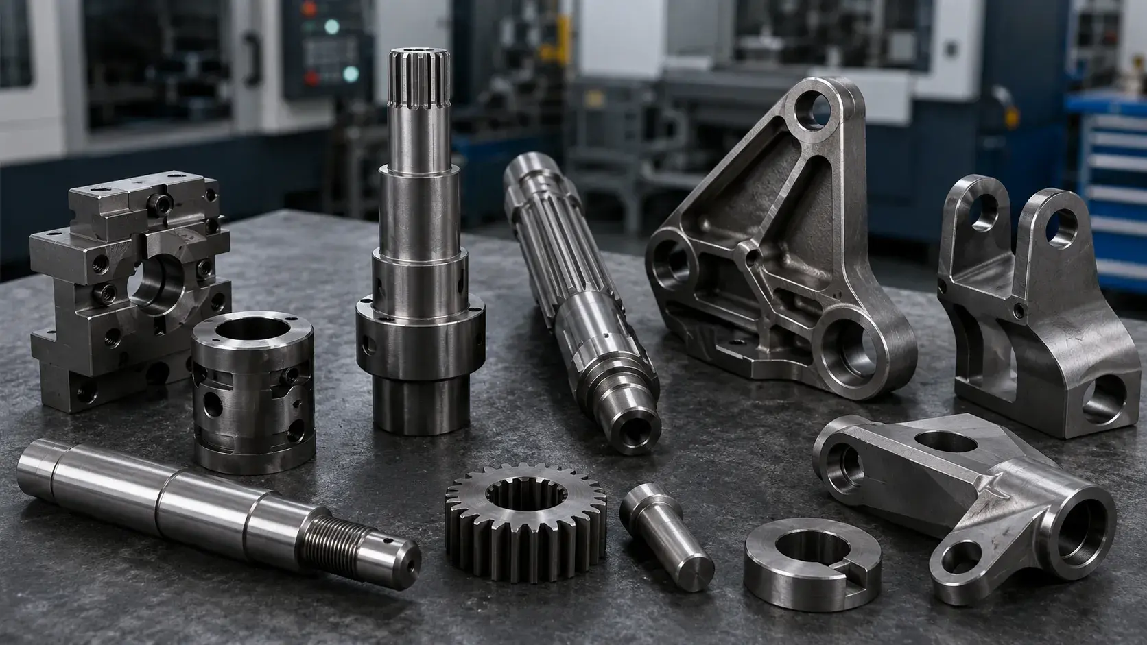 alloy steel CNC machined parts in 4140 4340 8620 and 4130