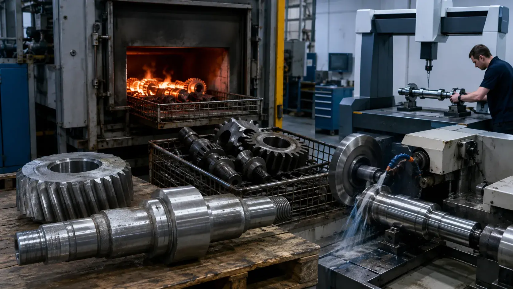 alloy steel heat treatment and finish machining process