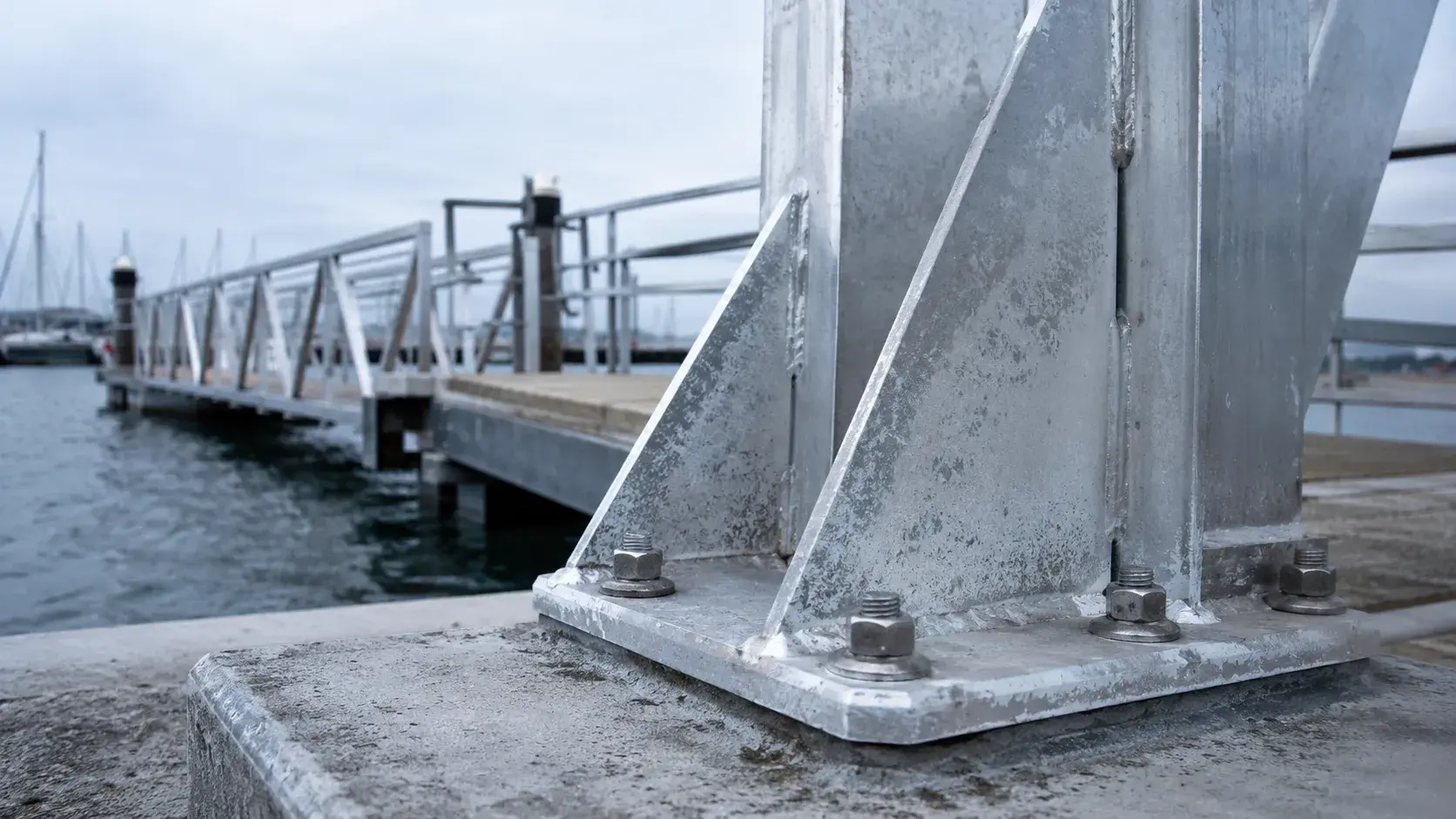 Aluminum corrosion caused by salt water exposure
