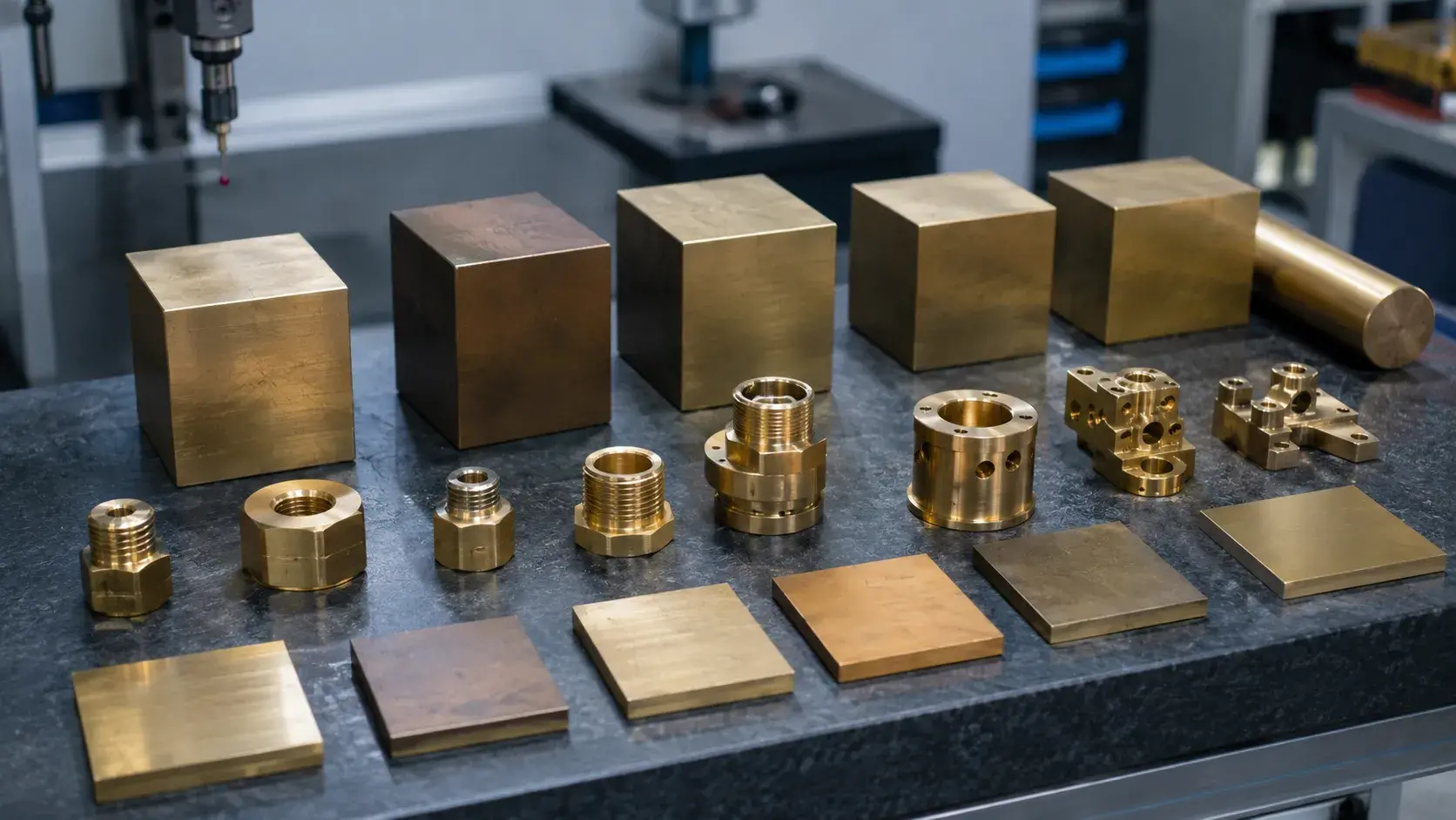 Different brass alloys used for precision manufacturing