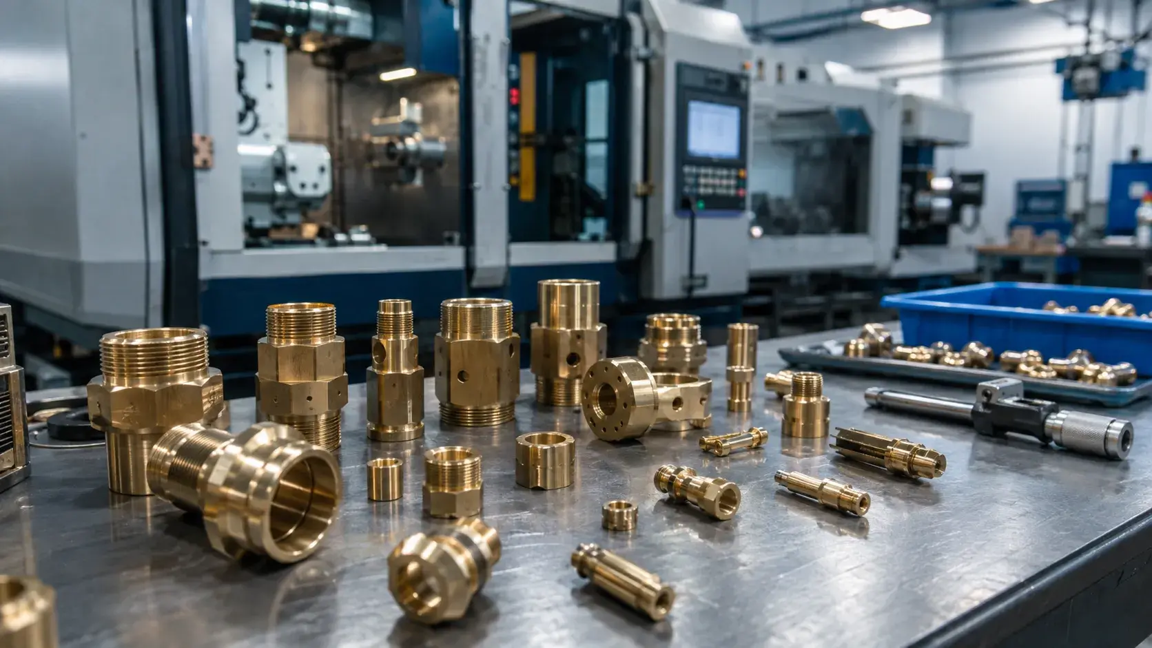 Precision CNC machined brass parts for industrial applications